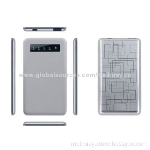 Slim Li-polymer Mobile Phone Batteries, 13000mAh, with Polymer Li-ion Battery Cell
